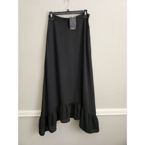 Krisa long ruffle bottom midi skirt | Size XS